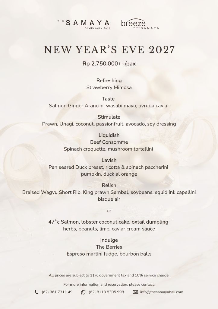 New Years Eve Dinner 2027 Breeze at The Samaya Seminyak page 3